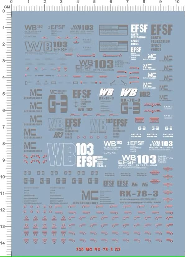 MG G-3 ガンダム & Gアーマー　水転写デカール3枚付 MG G-3 ガンダム & Gアーマー 水転写デカール3枚付 71NAWTM07mL